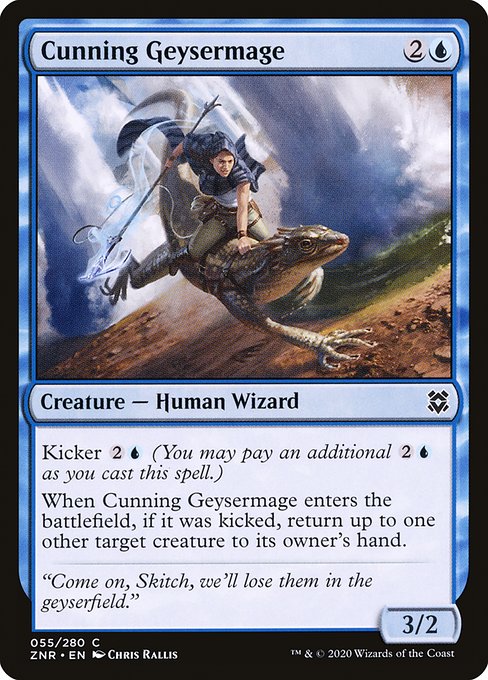 Cunning Geysermage (55) [Zendikar Rising]