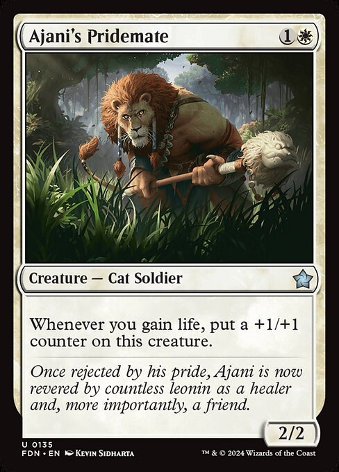 Ajani's Pridemate (135) [Foundations]