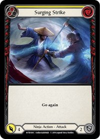 Surging Strike (Yellow) (WTR108) [Welcome to Rathe (Unlimited)]