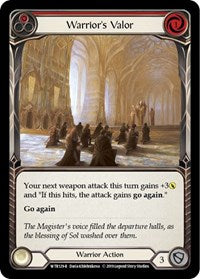 Warrior's Valor (Red) (WTR129) [Welcome to Rathe]
