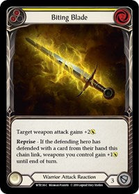 Biting Blade (Yellow) (WTR136) [Welcome to Rathe (Unlimited)]