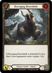 Barraging Brawnhide (Yellow) (WTR177) [Welcome to Rathe (Unlimited)]