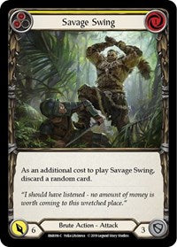 Savage Swing (Yellow) (RNR016) [Hero Deck Rhinar]
