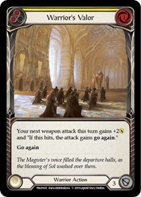 Warrior's Valor (Yellow) (TEA018) [Hero Deck Dorinthea]