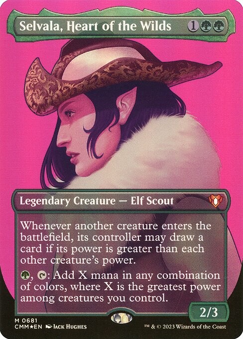 Selvala, Heart of the Wilds (1064) [Commander Masters] [Borderless]