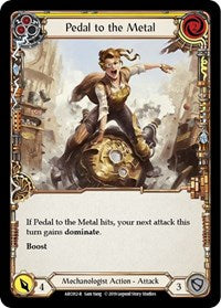 Pedal to the Metal (Yellow) (ARC012) [Arcane Rising (Unlimited)]