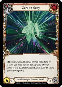 Zero to Sixty (Red) (ARC026) [Arcane Rising (Unlimited)]