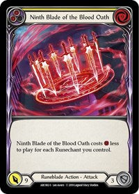 Ninth Blade of the Blood Oath (ARC082) [Arcane Rising (Unlimited)]