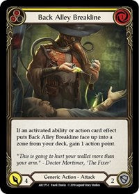 Back Alley Breakline (Yellow) (ARC177) [Arcane Rising (Unlimited)]