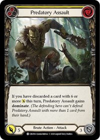 Predatory Assault (Yellow) (CRU014) [Crucible of War (Unlimited)]