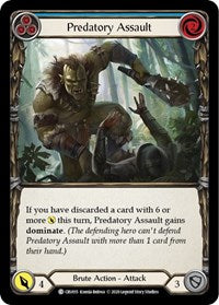 Predatory Assault (Blue) (CRU015) [Crucible of War]