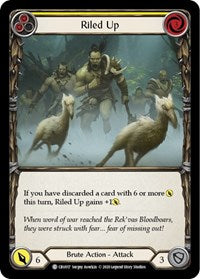 Riled Up (Yellow) (CRU017) [Crucible of War (Unlimited)]