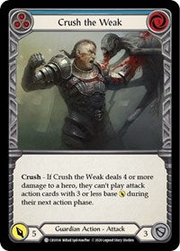 Crush the Weak (Blue) (CRU034) [Crucible of War (Unlimited)]