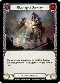 Blessing of Serenity (Blue) (CRU043) [Crucible of War (Unlimited)]