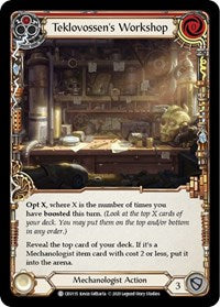 Teklovossen's Workshop (Red) (CRU115) [Crucible of War (Unlimited)]