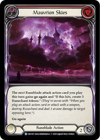 Mauvrion Skies (Red) (CRU145) [Crucible of War (Unlimited)]