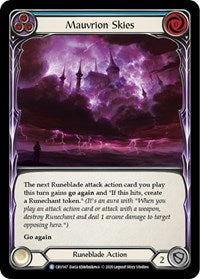 Mauvrion Skies (Blue) (CRU147) [Crucible of War (Unlimited)]