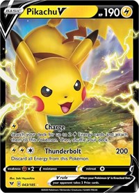 Pikachu V (043/185) [SWSH04 Vivid Voltage]