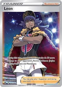 Leon (Full Art) (182/185) [SWSH04 Vivid Voltage]