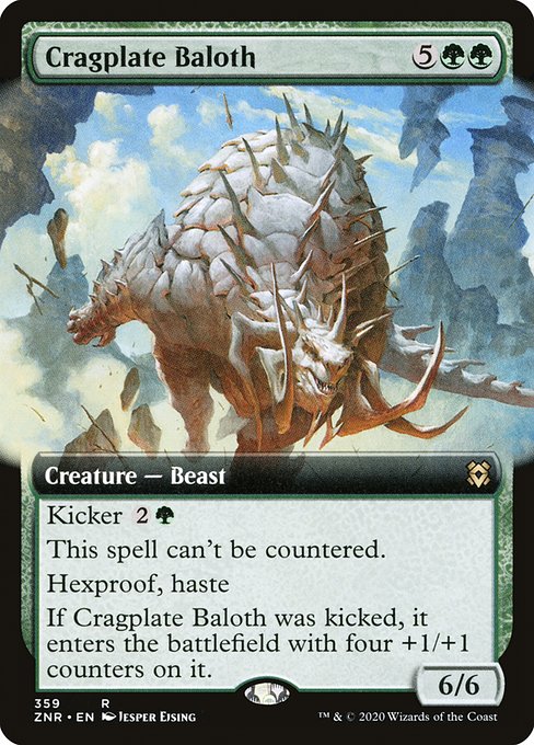 Cragplate Baloth (359) [Zendikar Rising] [Extended Art]