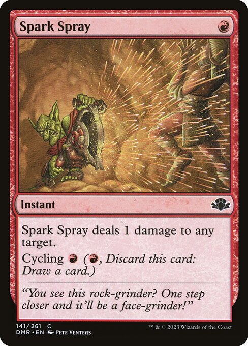 Spark Spray (141) [Dominaria Remastered]