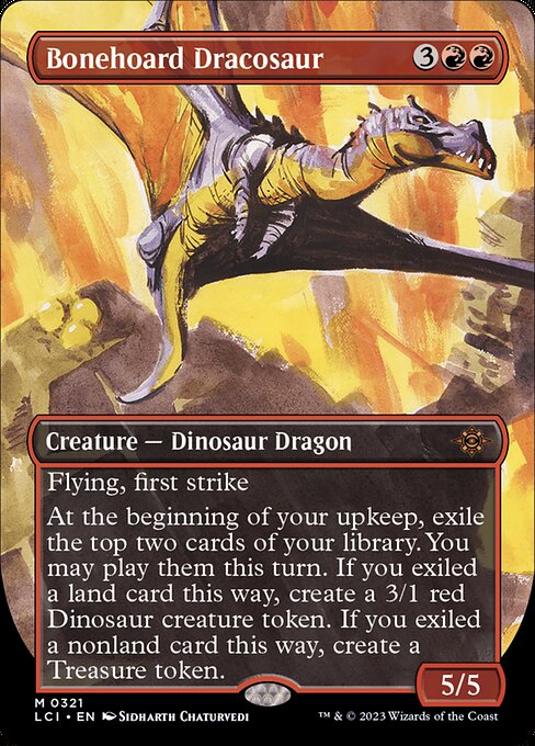 Bonehoard Dracosaur (321) [The Lost Caverns of Ixalan] [Borderless]