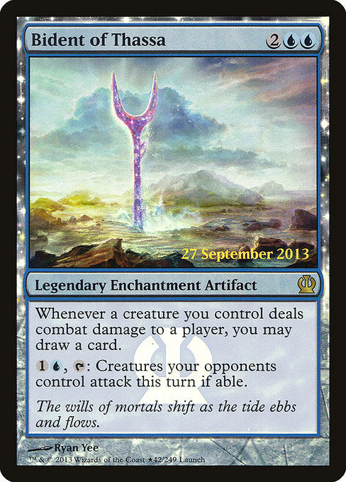 Bident of Thassa (42★) [Theros Promos]