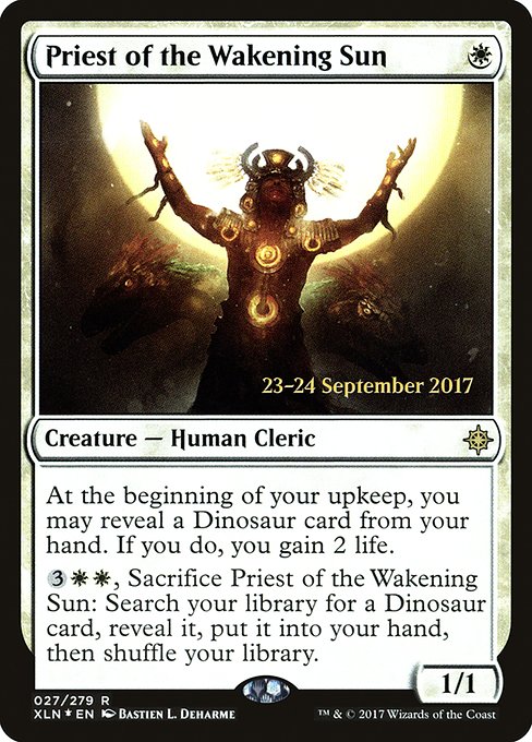 Priest of the Wakening Sun (27s) [Ixalan Promos]