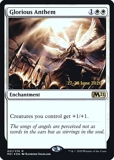 Glorious Anthem (21s) [Core Set 2021 Promos]