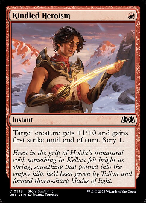 Kindled Heroism (138) [Wilds of Eldraine]
