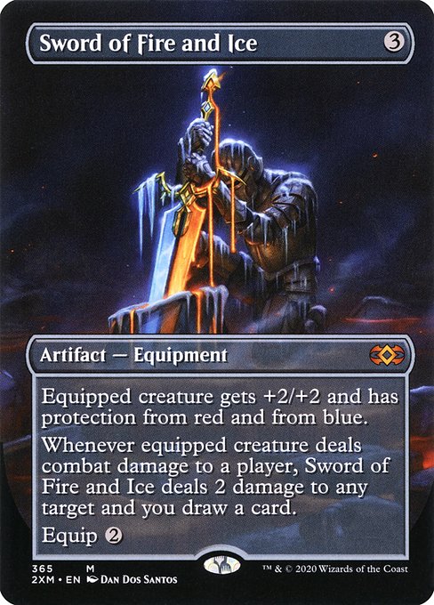 Sword of Fire and Ice (365) [Double Masters] [Borderless]