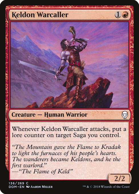 Keldon Warcaller (136) [Dominaria]