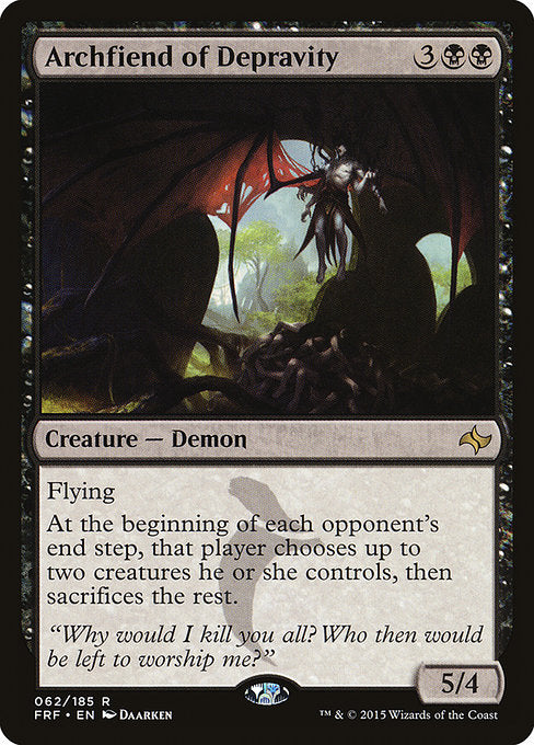 Archfiend of Depravity (62) [Fate Reforged]