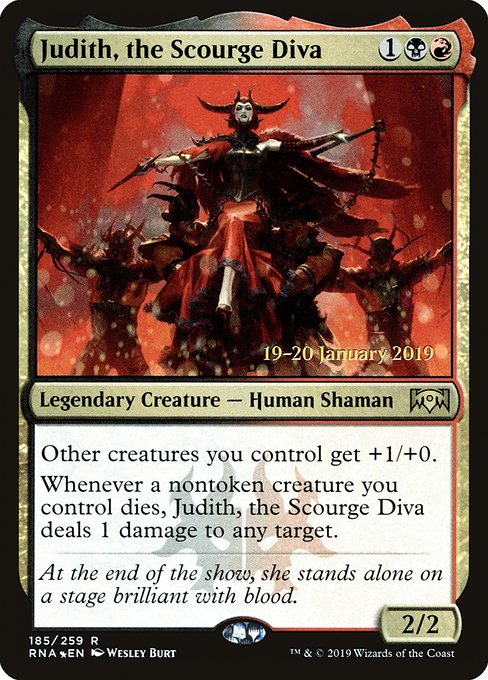 Judith, the Scourge Diva (185s) [Ravnica Allegiance Promos]