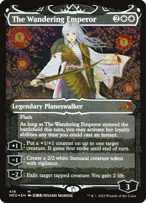 The Wandering Emperor (418) [Kamigawa: Neon Dynasty] [Showcase]