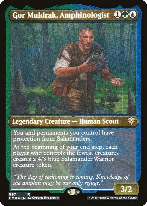 Gor Muldrak, Amphinologist (597) [Commander Legends] [Etched]