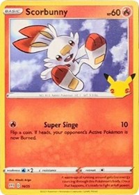 Scorbunny - 16/25 (016/025) [McDonalds 25th Anniversary Promos]