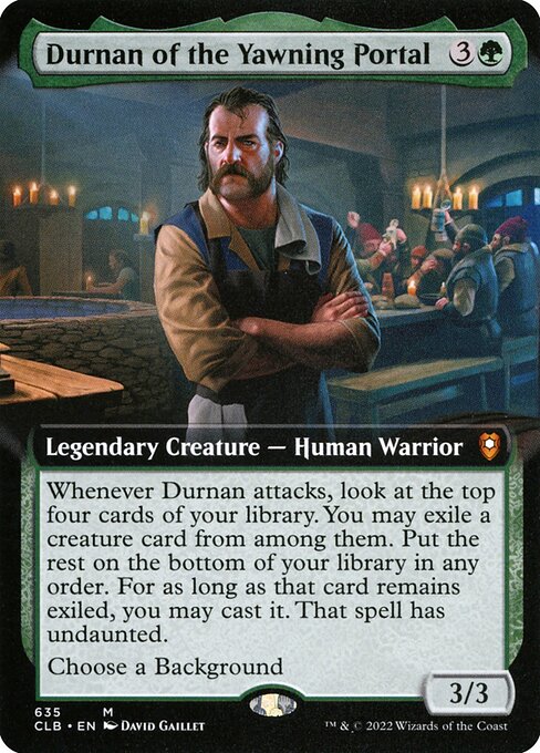 Durnan of the Yawning Portal (635) [Commander Legends: Battle for Baldur's Gate] [Extended Art]