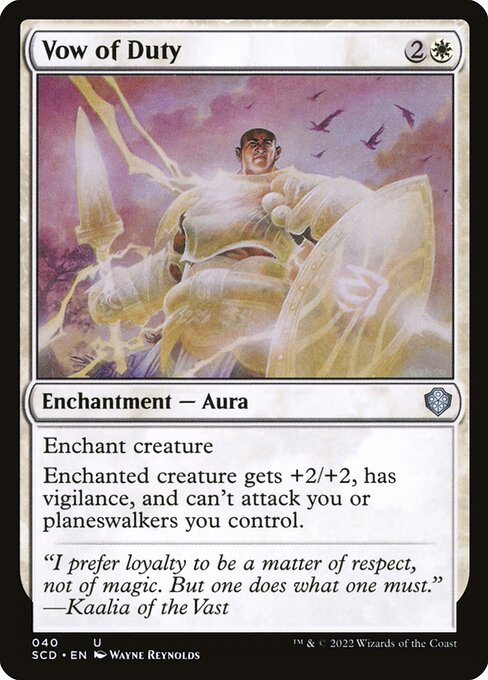 Vow of Duty (40) [Starter Commander Decks]