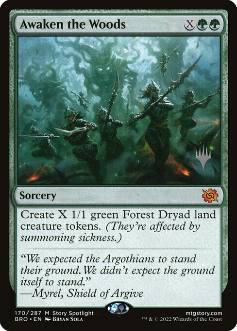 Awaken the Woods (170p) [The Brothers' War Promos]
