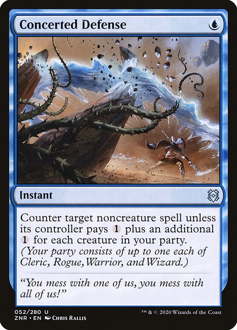 Concerted Defense (52) [Zendikar Rising]