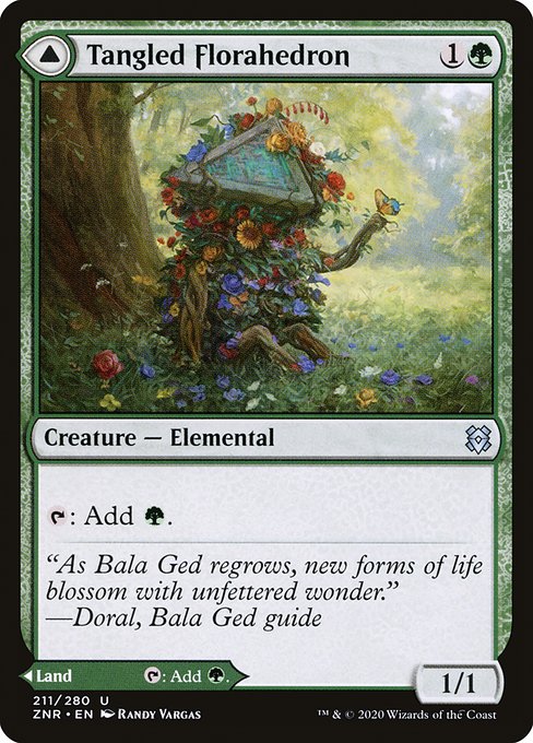 Tangled Florahedron // Tangled Vale (211) [Zendikar Rising]