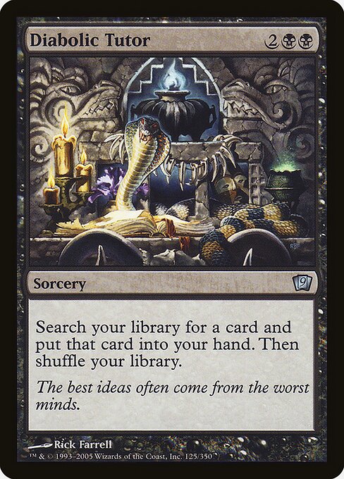 Diabolic Tutor (125★) [Ninth Edition]