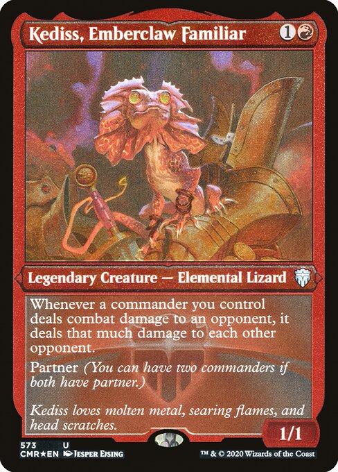 Kediss, Emberclaw Familiar (573) [Commander Legends] [Etched]