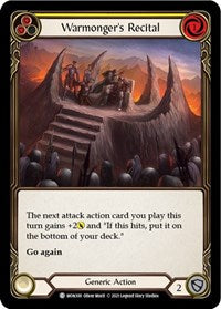 Warmonger's Recital (Yellow) (MON300) [Monarch]