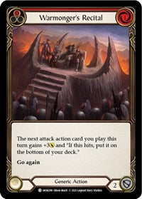 Warmonger's Recital (Red) (MON299) [Monarch]