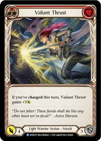 Valiant Thrust (Red) (MON039) [Monarch]