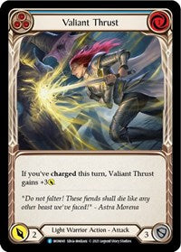 Valiant Thrust (Blue) (MON041) [Monarch]