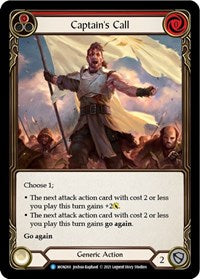Captain's Call (Red) (MON260) [Monarch]