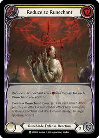 Reduce to Runechant (Yellow) - LGS039 (LGS039) [Flesh and Blood Promo Cards]